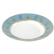 Ginori Voliere Denim Rim Soup Plate - 9.5"